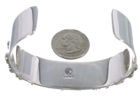 Genuine Sterling Silver Turquoise Jewelry Cuff Bracelet VX37747